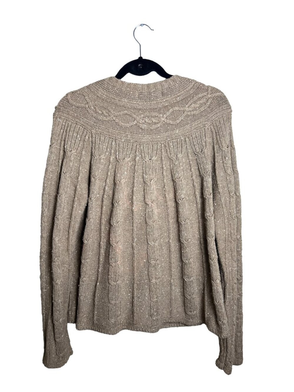 Liz Claiborne Cardigan‎ Sweater Brown Cottagecore Large - Picture 2 of 6